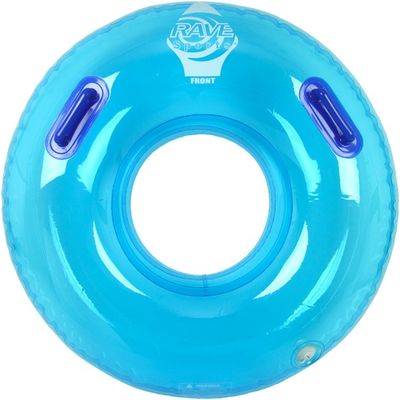 single waterpark tube, transparent blue waterpark rings, csúszógumik